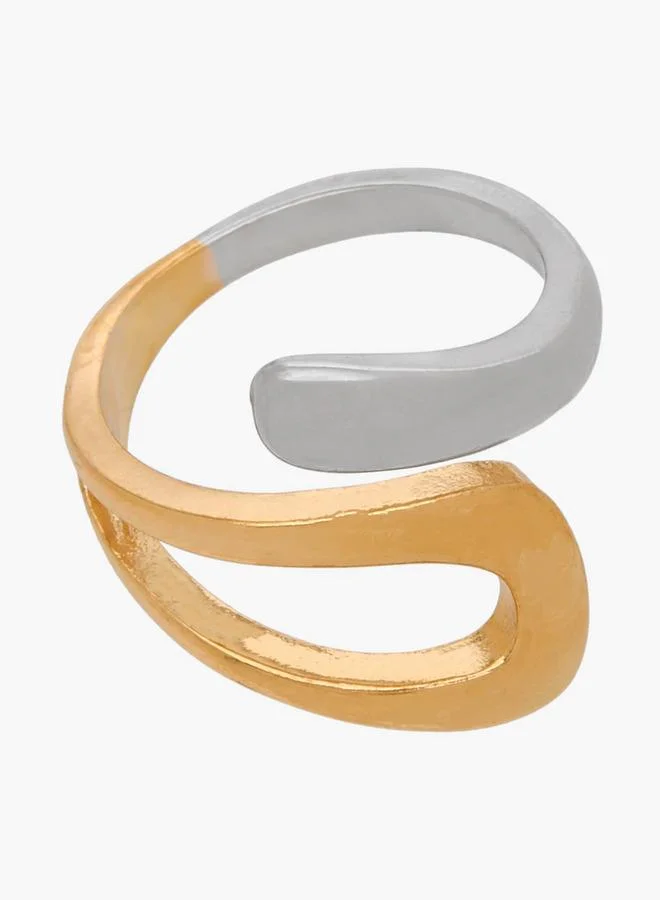 Flora Bella By Shoexpress Metallic Ring - Set Of 2